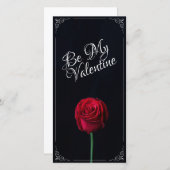 Wees mijn Valentijn - Rood roodrood donker (Voorkant / Achterkant)