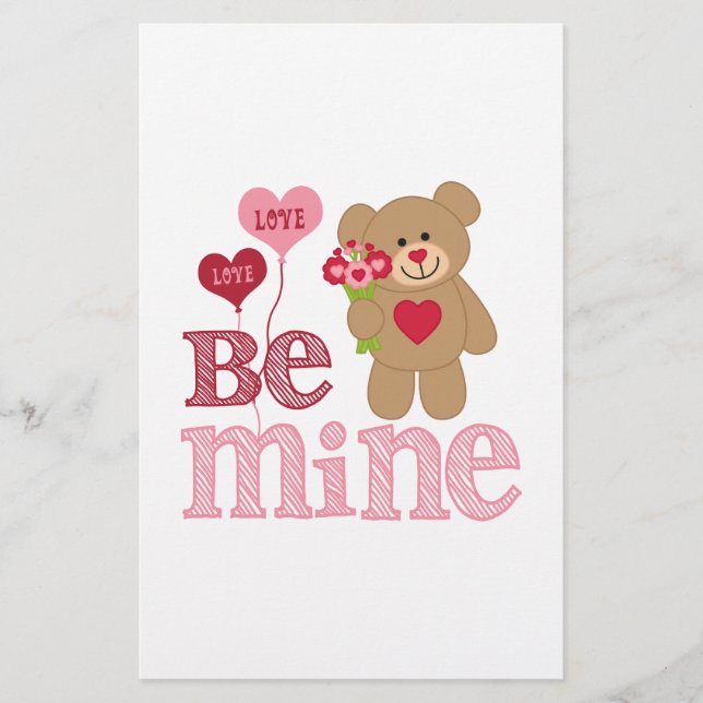 Wees mijn Valentijn Teddy (Voorkant)