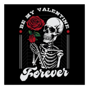 Wees mijn Valentijn voor altijd Perfect Poster