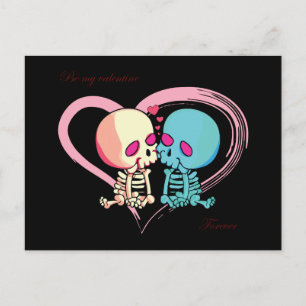 Wees mijn Valentijn voor eeuwig voor Valentijnsdag Briefkaart