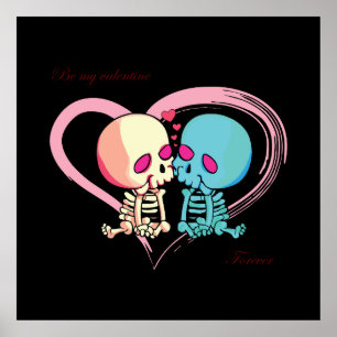 Wees mijn Valentijn voor eeuwig voor Valentijnsdag Poster