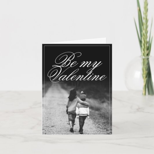 Wees mijn Valentijn - zij aan zij Kaart (Voorkant)