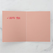 Wees mijn valentijnkaart aangepast kaart (Binnen)