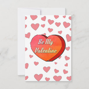 Wees Mijn Valentijnsdag Hartelijke Snoepjes Tekeni Kaart