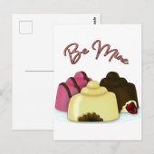 Wees mijn Valentijnsdag Snoep Briefkaart (Voorkant / Achterkant)