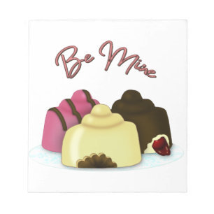 Wees mijn Valentijnsdag Snoep Notitieblok