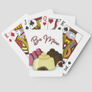 Wees mijn Valentijnsdag snoep Pokerkaarten