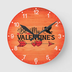 Wees mijn Valentijnse Ronde Klok
