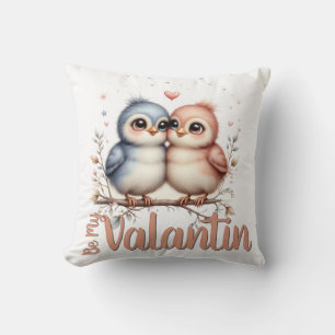 Wees mijn Valentin – Schattige Liefdesvogels valen Kussen