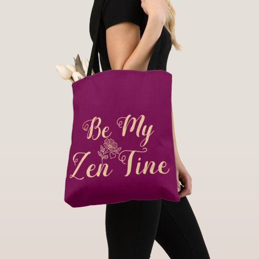 Wees mijn Zen Tine Canvas tas - Mindful Valentijns (Dichtbij)