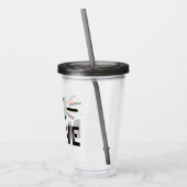 Wees moedig acryl drinkbeker (Links)