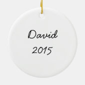 Wees moedig en sterk bijbel keramisch ornament (Achterkant)