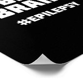 Wees moedig epilepsie bewustzijn poster (Hoek)