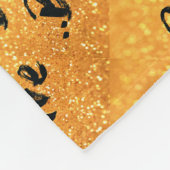 Wees moedig - goud fleece deken (Hoek)