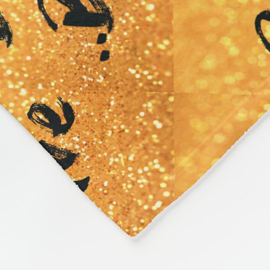 Wees moedig - goud fleece deken (Hoek)