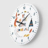 Wees moedig met fox grote klok (Hoek)