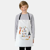 Wees moedig met fox schort (Gedragen)