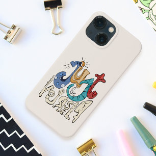 Wees moedig, wees jezelf: wees jezelf - Motivatie iPhone 13 Mini Hoesje