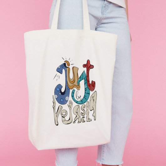 Wees moedig, wees jezelf: wees jezelf tote bag