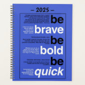 Wees moedig, wees moedig, wees snel planner (Voorkant)