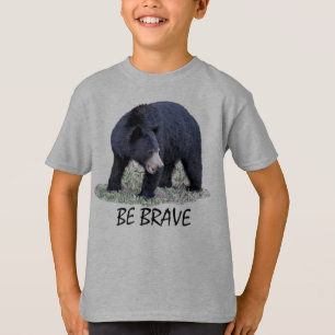 Wees moedig - Zwart Beer T-shirt
