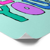 Wees mooi, mooi en kleurrijk poster (Hoek)