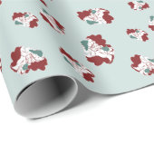 Wees Naughty Santa Cadeaupapier (Rol Hoek)