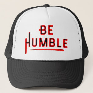Wees nederig in stijl en geest piek bescheidenheid trucker pet