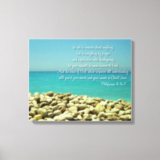 Wees nergens ongerust over... canvas afdruk (Voorkant)