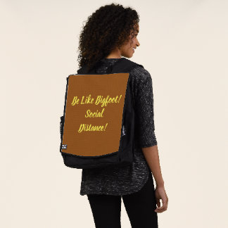 Wees net als Bigfoot en sociale afstand Rugtassen
