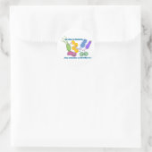 Wees Nicer in bacteriën Ronde Sticker (Tas)