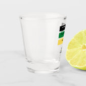 Wees niet bang dat de Jamaicaan hier is. Shot Glas (Links)