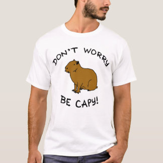 Wees niet bang om capy te zijn! Illustratie in het T-shirt