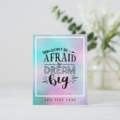 Wees Niet Bang Om Groot Te Dromen - Aanmoedigingsc (Staand voorkant)
