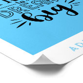 Wees niet bang om groot te dromen - moedig QUOTE a Poster (Hoek)