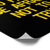 Wees niet bang om te falen. Wees bang om het niet  Poster (Hoek)