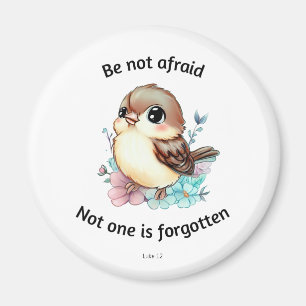 Wees niet bang Sparrow Bijbel Verse Magneet