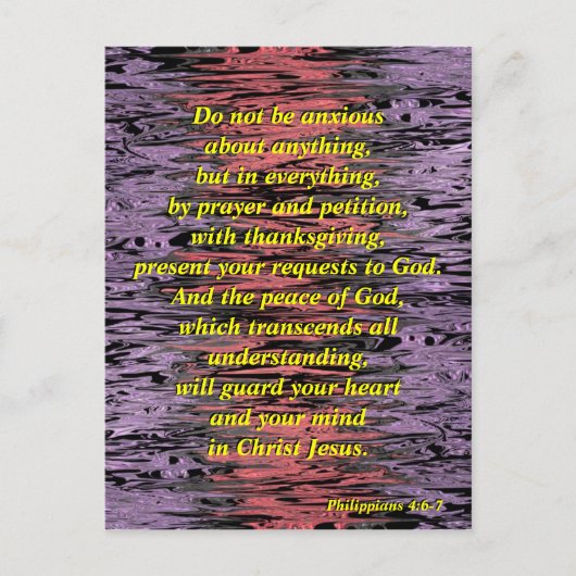 Wees niet bang (vervormd) - Briefkaart (Voorkant)