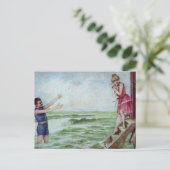 Wees niet bang voor badpakken uit 1910 briefkaart (Staand voorkant)