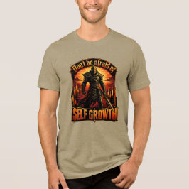 Wees Niet Bang Voor De Self Growth Knight Trading Tri-Blend Shirt
