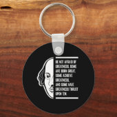 Wees niet bang voor grootheid Shakespeare citaat Sleutelhanger (Voorkant)