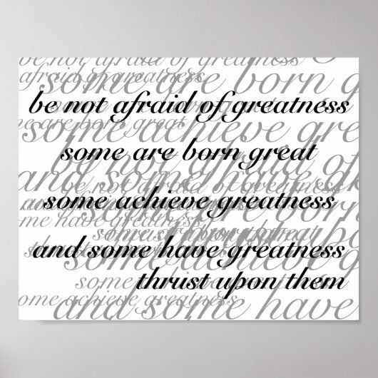 Wees niet bang voor grootsheid poster (Voorkant)