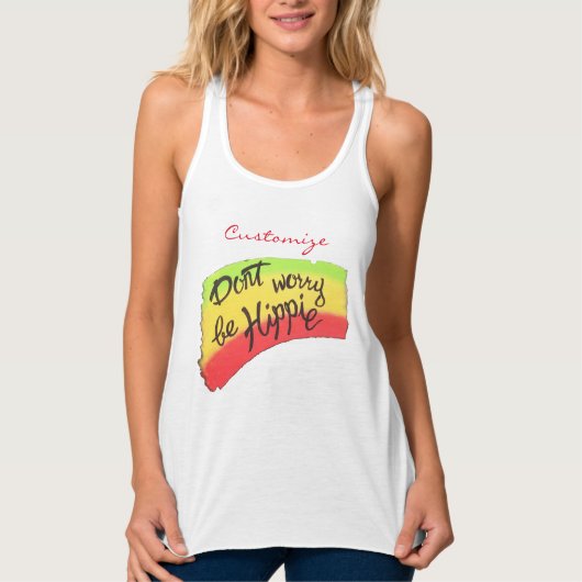 Wees niet bang voor Hippie Thunder_Cove Tanktop (Voorkant)