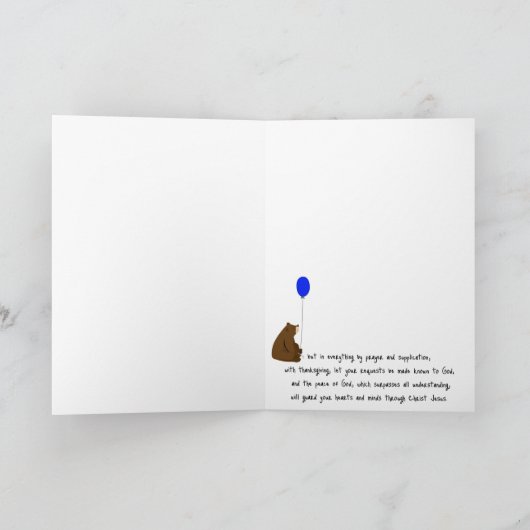 Wees niet bezorgd kaart (Binnen)