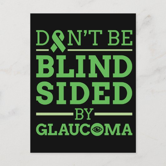Wees niet blind door Glaucoma Briefkaart (Voorkant)