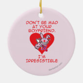 Wees niet gek keramisch ornament (Achterkant)