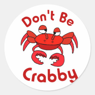 Wees niet gek ronde sticker