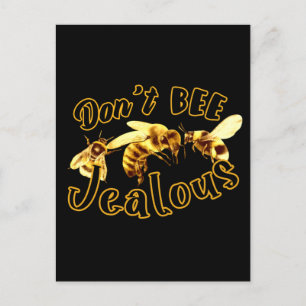 Wees niet jaloers op het grappige citaat uitnodiging briefkaart