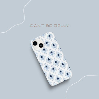 Wees niet jelly Blue Jellyfish Damask Case-Mate iPhone 14 Hoesje