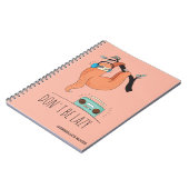 Wees niet lui - grappige Slote Notitieboek (Linkerzijde)